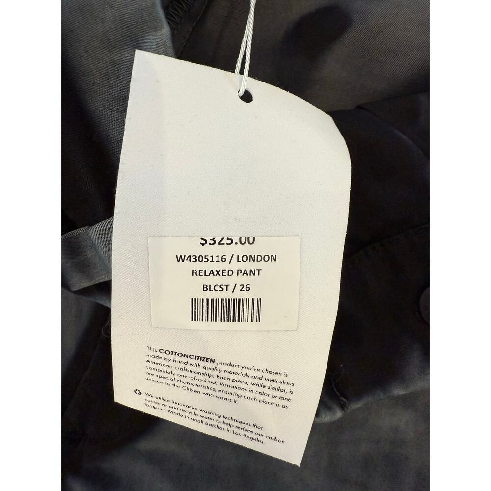 NWT Cotton Citizen London‎ Relaxed Pant Black Cast 26 - Picture 4 of 8
